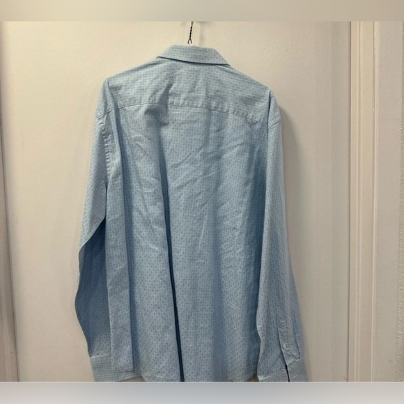 Bugatchi Men Large Shaped Fit XL Long Sleeve Dress Shirt - Picture 3 of 7